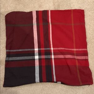 Two Pottery Barn Plaid pillow covers